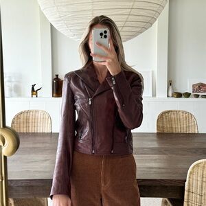 American Vintage Dark Brown Leather Jacket
